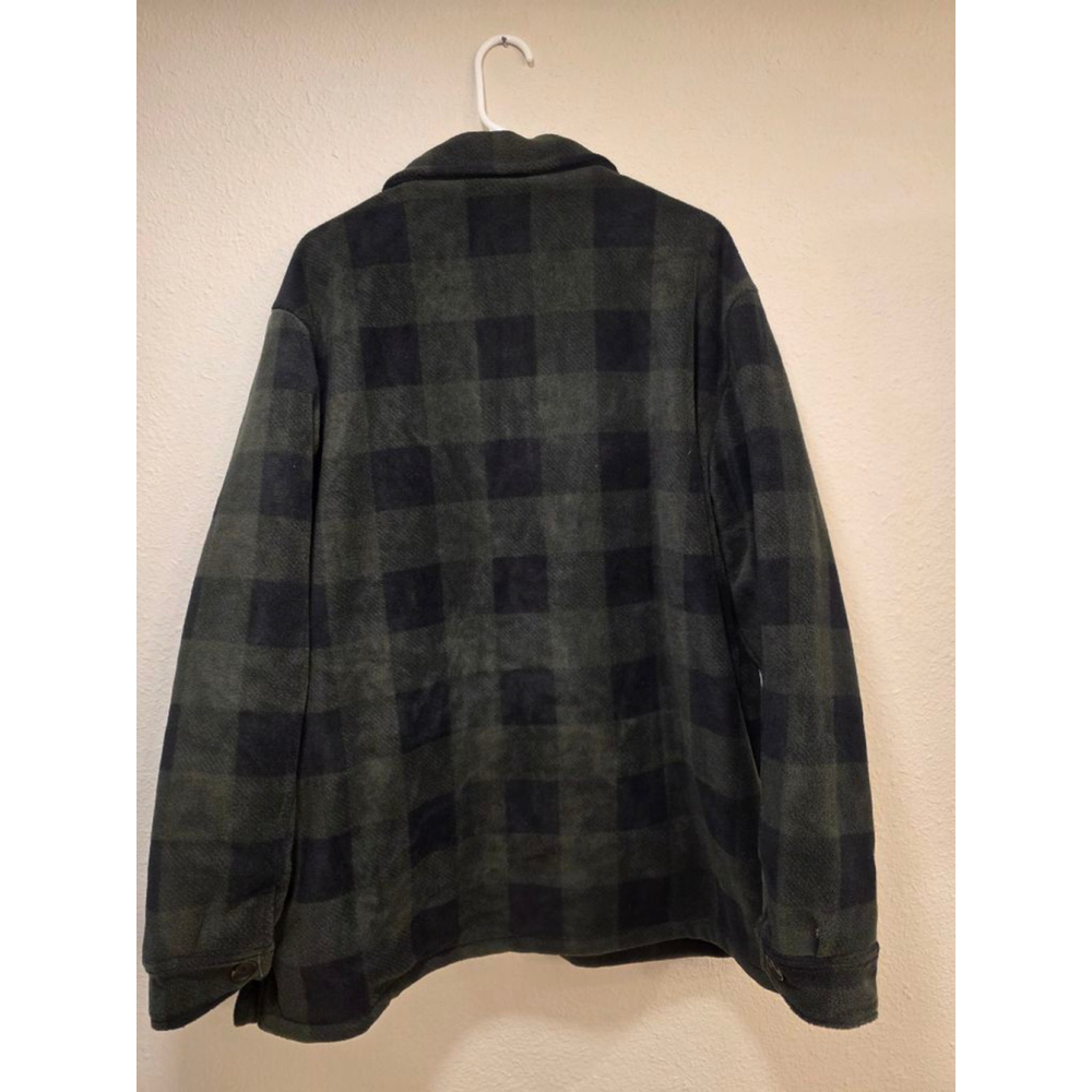 Men's Plaid Fleece Lined Heavy Coat Size XL - Picture 3 of 11